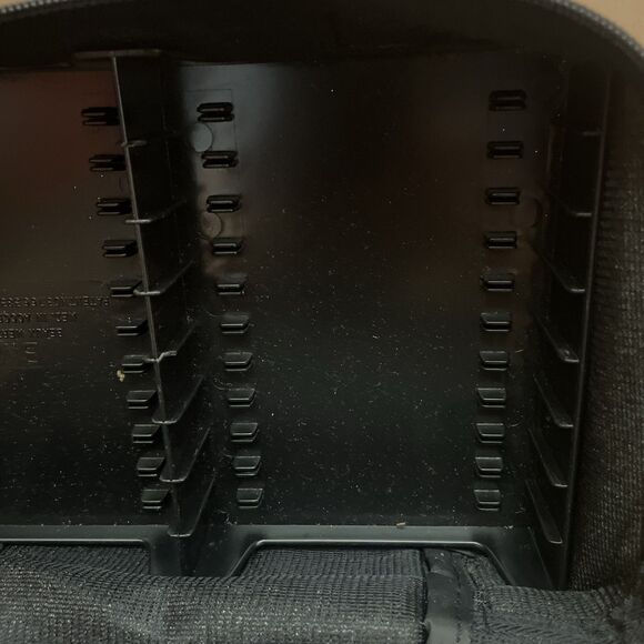 Case It BMI Cassette Tape Storage Travel Black Bag Zippered Handle Hold 16 - Picture 3 of 6